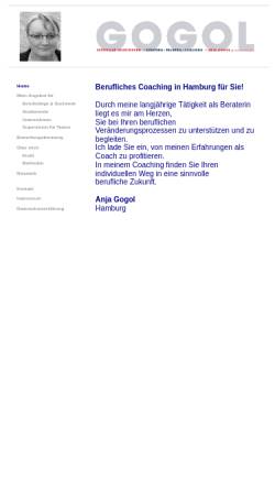 Vorschau der mobilen Webseite www.anja-gogol.de, Anja Gogol