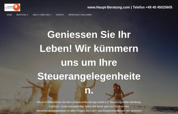 Vorschau von haupt-beratung.com, Lohnsteuerberatungs-Union e.V