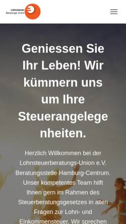 Vorschau der mobilen Webseite haupt-beratung.com, Lohnsteuerberatungs-Union e.V