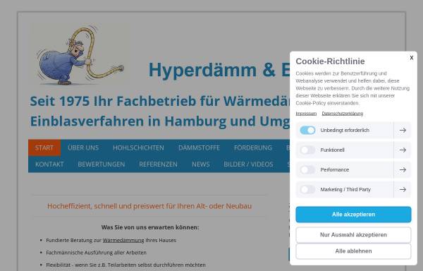 Vorschau von www.hyperdaemm.de, HTH Hyperdämm- und Bautechnik