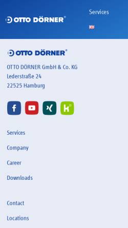 Vorschau der mobilen Webseite www.doerner.de, Otto Dörner Unternehmensgruppe