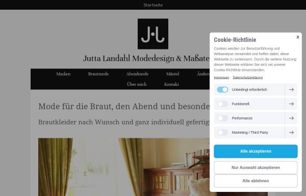 Vorschau von www.juttalandahl.de, Jutta Landahl - Modedesign und Maßatelier