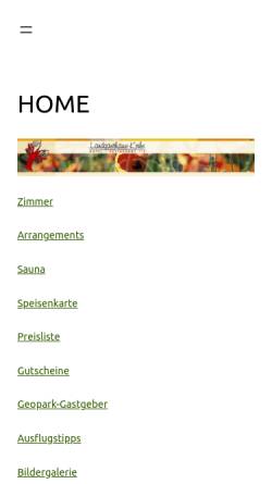 Vorschau der mobilen Webseite landgasthaus-krebs.de, Landgasthaus Krebs