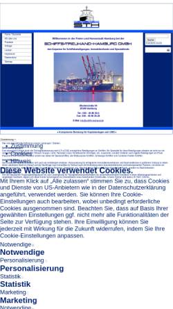 Vorschau der mobilen Webseite www.schiffs-treuhand.de, Schiffs-Treuhand-Hamburg GmbH