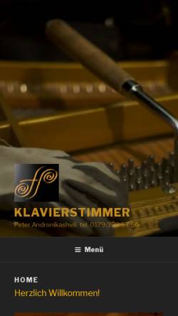 Vorschau der mobilen Webseite klavierstimmer-hamburg.de, Klavierstimmer Peter Andronikashvili