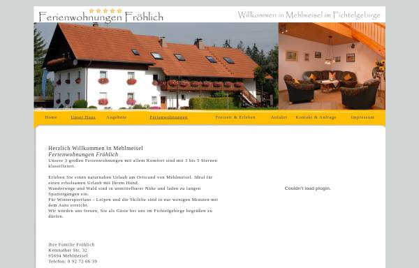 Vorschau von www.ferienwohnung-froehlich.de, Ferienwohnung Fröhlich