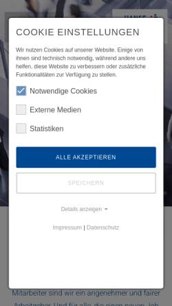 Vorschau der mobilen Webseite www.hanseteam.de, Hanseteam Partner für Personal GmbH