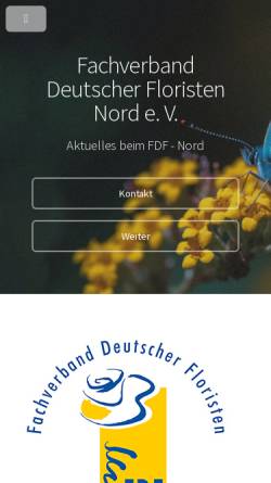 Vorschau der mobilen Webseite www.fdf-nord.de, FDF - Nord