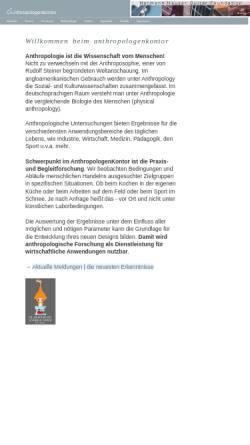 Vorschau der mobilen Webseite www.anthropologen.de, Hamburger Anthropologenkontor