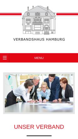 Vorschau der mobilen Webseite verbandshaus-hamburg.de, Verbandshaus Hamburg