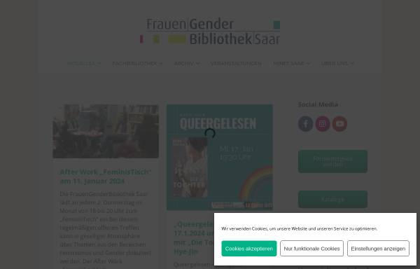 Vorschau von www.frauenbibliothek-saar.de, Frauenbibliothek