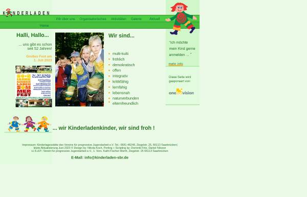 Vorschau von www.kila-sbr.de, Kinderladen Verein für progressive Jugendarbeit e.V. Rodenhof