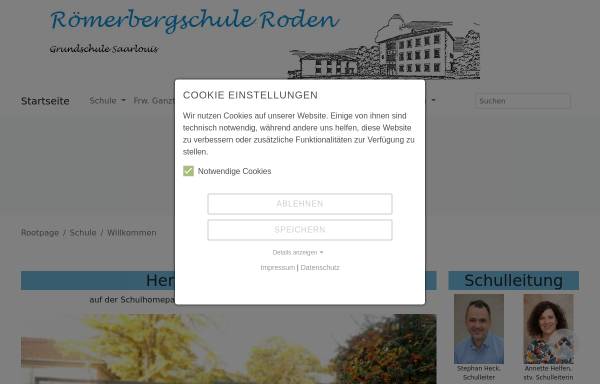 Vorschau von www.roemerbergschule.de, Grundschule Römerberg Roden