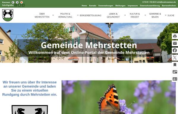 Vorschau von www.mehrstetten.de, Mehrstetten