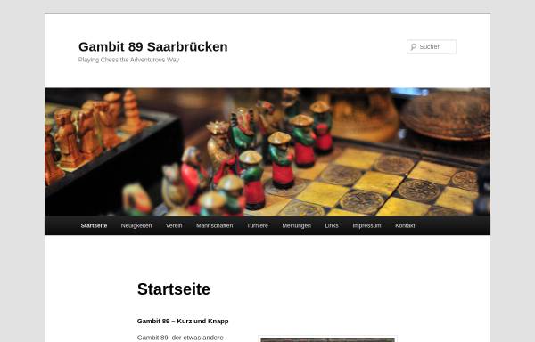 Vorschau von www.gambit89.de, Schachverein Saarbrücker Gambit 1989 e.V.