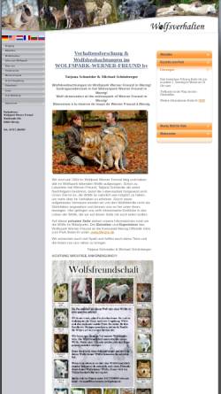 Vorschau der mobilen Webseite www.wolfspark-wernerfreund.de, Wolfspark Werner Freund