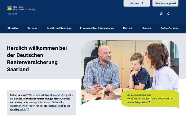 Vorschau von www.deutsche-rentenversicherung.de, Deutsche Rentenversicherung Saarland