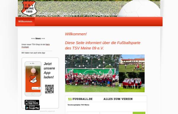 Vorschau von www.tsv-meine-fussball.de, TSV Meine 09 e.V.