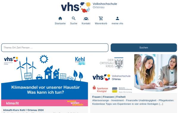 Vorschau von www.vhs-ortenau.de, Volkshochschule Ortenau (VHS)
