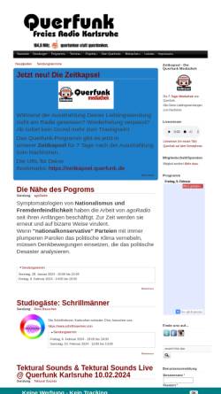Vorschau der mobilen Webseite www.querfunk.de, Querfunk