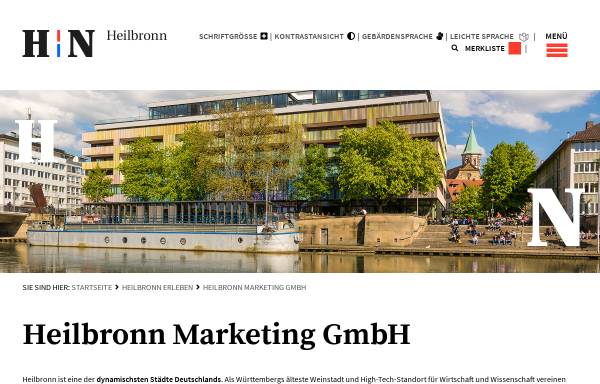 Vorschau von www.heilbronn-marketing.de, Heilbronn Marketing GmbH