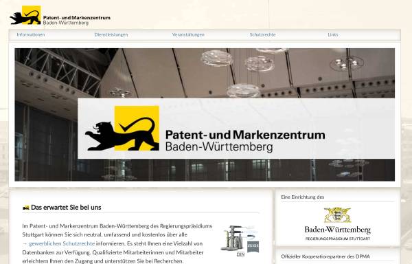 Vorschau von www.patente-stuttgart.de, Informationszentrum Patente (IP)