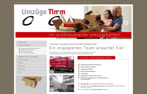 Vorschau von www.umzuege-timm.de, Umzüge Timm