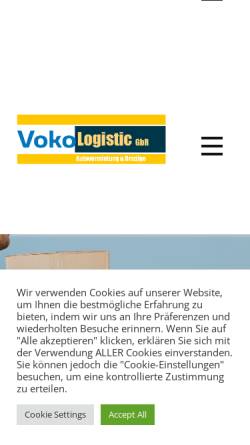 Vorschau der mobilen Webseite vokotrans.de, VokoTrans