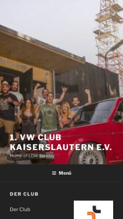 Vorschau der mobilen Webseite www.vw-club-kl.de, 1.VW-Club Kaiserslautern e.V.