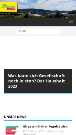 Vorschau der mobilen Webseite fdp-meinerzhagen.de, FDP Meinerzhagen