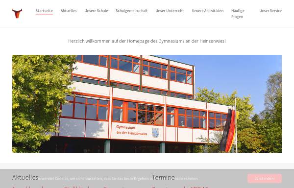 Vorschau von www.heinzenwies.de, Gymnasium an der Heinzenwies