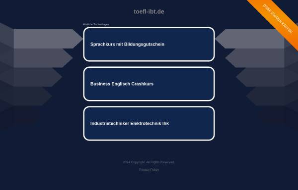 Vorschau von www.toefl-ibt.de, TOEFL-iBT, Inh. Patrick Planing