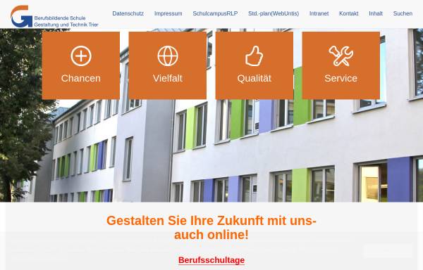 Vorschau von bbsgut-trier.de, Berufsbildende Schule Gewerbe und Technik