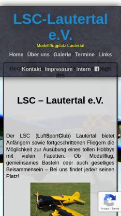 Vorschau der mobilen Webseite lsclautertal.de, LSC Lautertal e. V.
