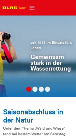 Vorschau der mobilen Webseite osthofen.dlrg.de, DLRG Osthofen