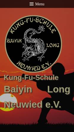 Vorschau der mobilen Webseite www.kungfu-neuwied.de, Kung-Fu-Schule Baiyin Long Neuwied e.V.