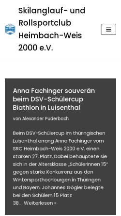 Vorschau der mobilen Webseite src-heimbach-weis.de, SRC Heimbach-Weis 2000 e.V.
