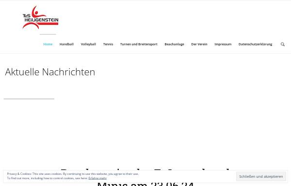 Vorschau von www.tus-heiligenstein.de, Tus Heiligenstein