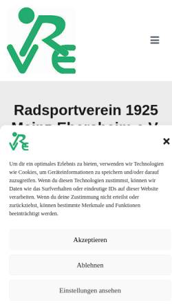 Vorschau der mobilen Webseite rv-ebersheim.de, Radsportverein 1925 Mainz-Ebersheim e.V.