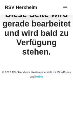 Vorschau der mobilen Webseite www.rsv-herxheim.de, Radsportverein Herxheim