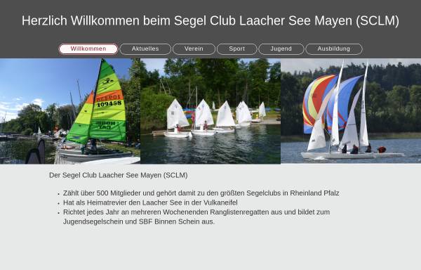 Vorschau von www.sclm.de, Segel Club Laacher See Mayen