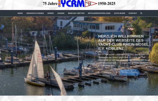 Vorschau von www.ycrm.de, YACHT-Club Rhein-Mosel e.V.