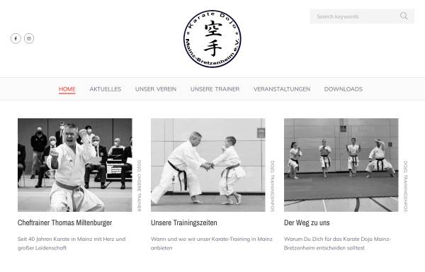 Vorschau von www.karate-mainz-bretzenheim.de, Karate Dojo Mainz Bretzenheim e.V.