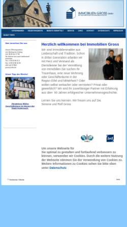 Vorschau der mobilen Webseite www.immobilien-gross.de, Immobilien Gross GmbH