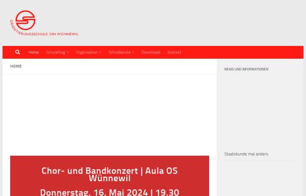 Vorschau von www.oswuennewil.ch, Orientierungsschule Wünnewil