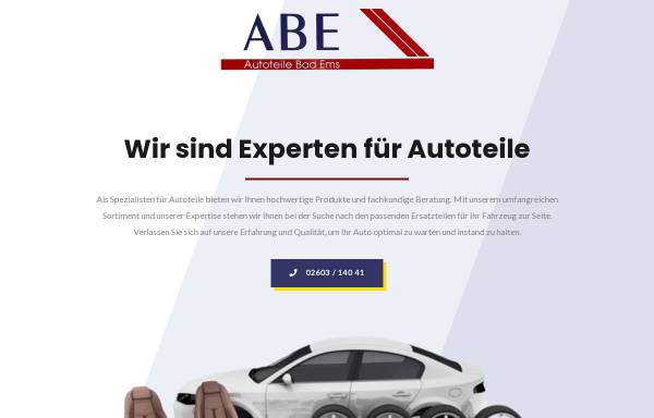 Vorschau von www.abe-autoteile.de, ABE Autoteile Vertriebs GmbH