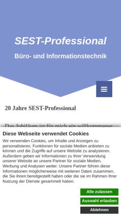 Vorschau der mobilen Webseite sest-professional.de, SEST-Professional