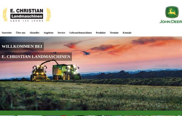 Vorschau von www.christian-landmaschinen.de, Erwin Christian Landmaschinen