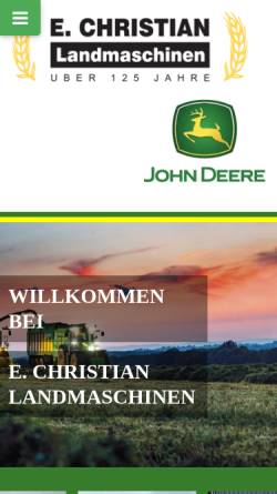 Vorschau der mobilen Webseite www.christian-landmaschinen.de, Erwin Christian Landmaschinen