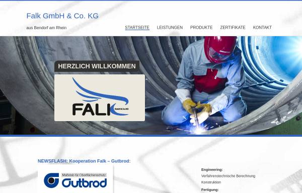 Vorschau von www.falk-bendorf.de, Falk GmbH & Co. KG